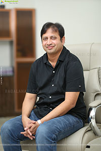 Producer SKN stills at Chennai Love Story Interview