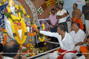 Film Celebrities at Filmnagar Temple on Behalf of Guru Pournami