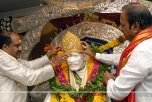 Film Celebrities at Filmnagar Temple on Behalf of Guru Pournami