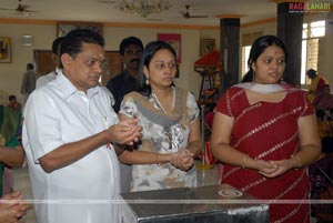 Film Celebrities at Filmnagar Temple on Behalf of Guru Pournami