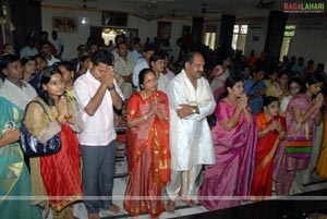 Film Celebrities at Filmnagar Temple on Behalf of Guru Pournami