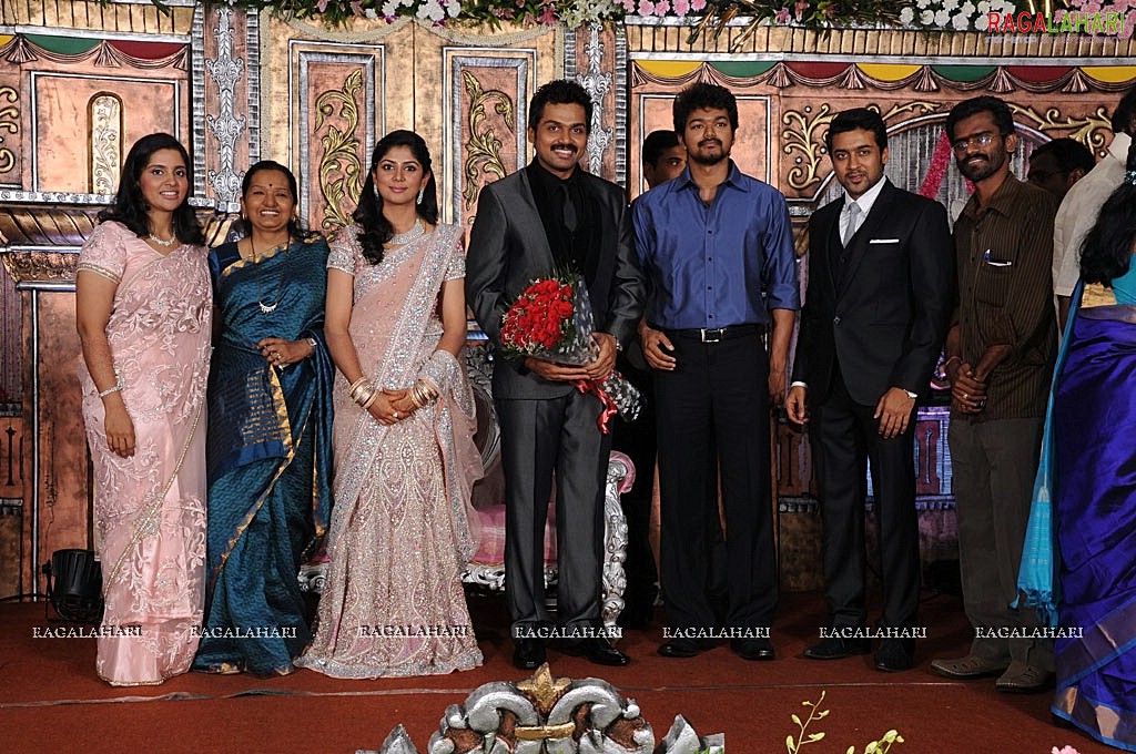 Hero Karthi-Ranjani Wedding Reception