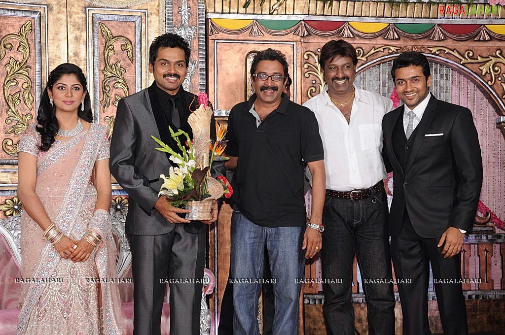 Hero Karthi-Ranjani Wedding Reception