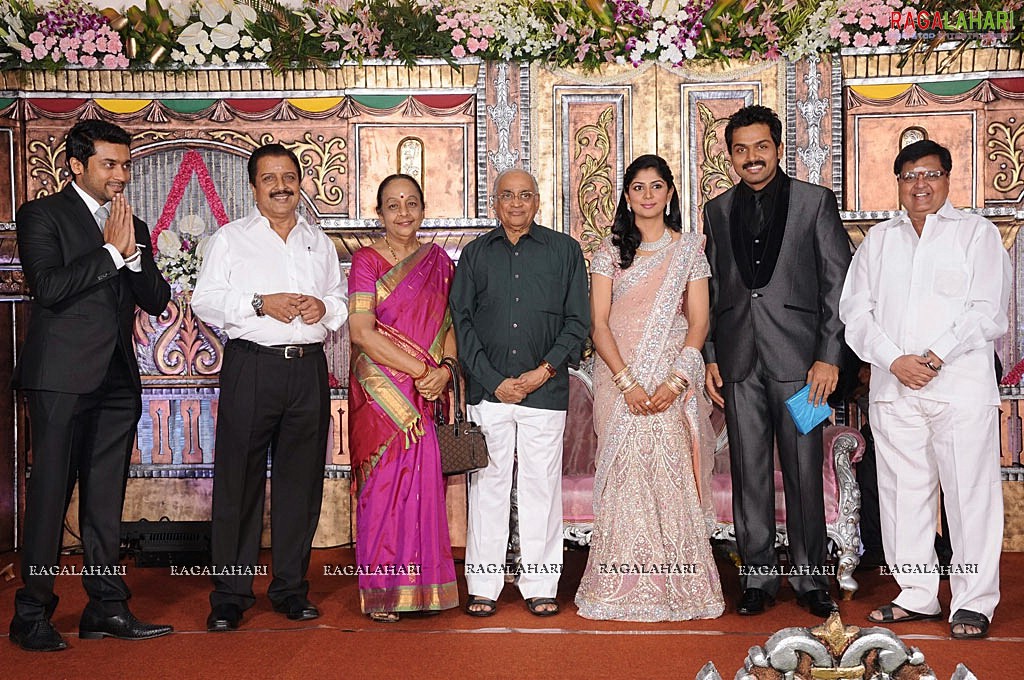 Hero Karthi-Ranjani Wedding Reception