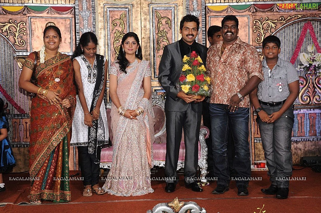 Hero Karthi-Ranjani Wedding Reception