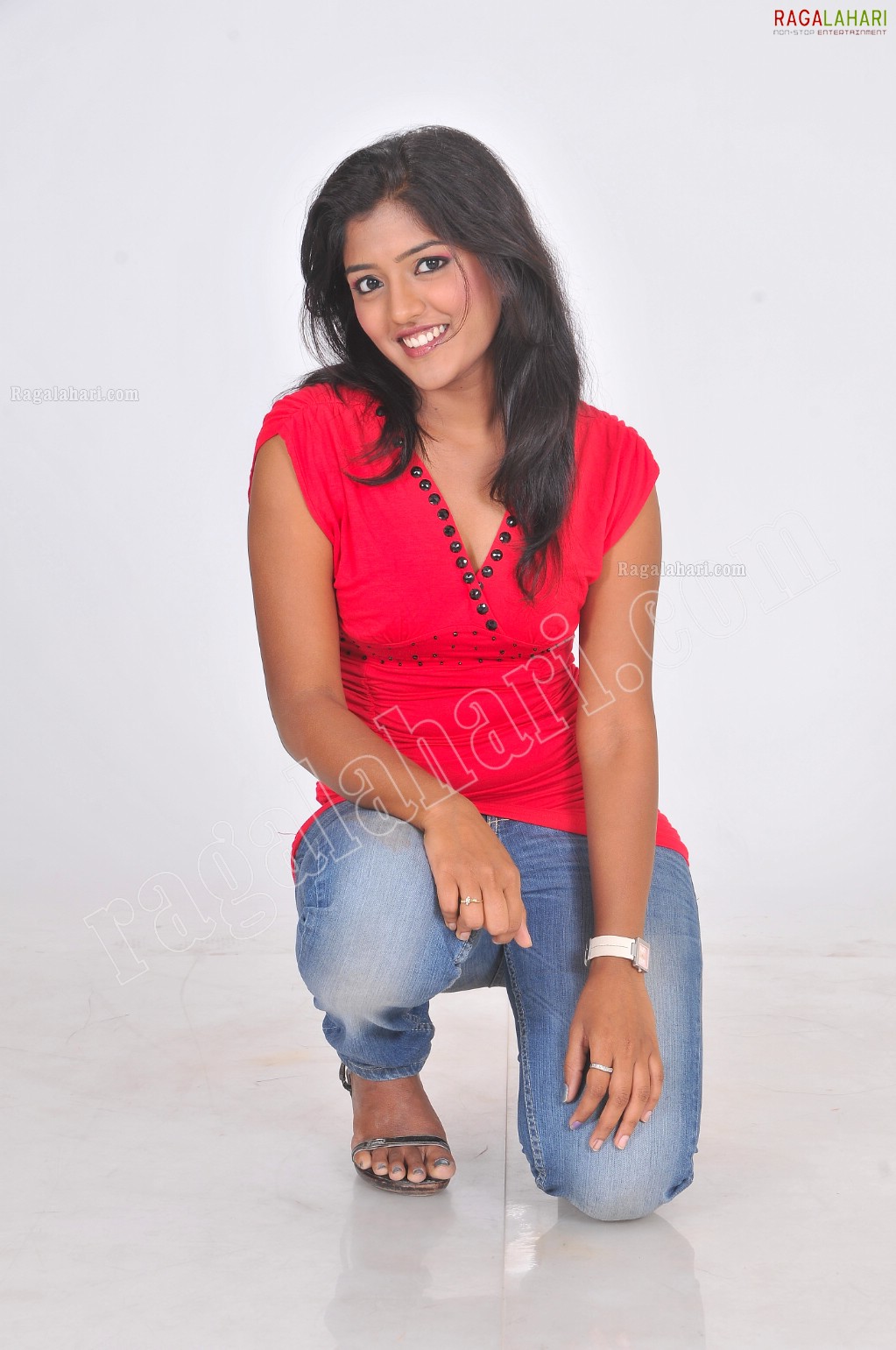 Eesha Rebba in Tomato Red Top and Jeans Exclusive Photo Shoot