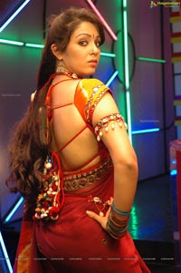 Charmi Sye Aata Red Saree Posters