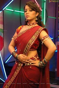 Charmi Sye Aata Red Saree Posters