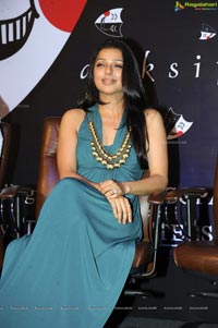 Bhumila Chawla in Low Neck Dress