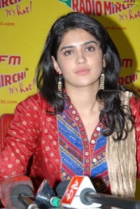 Deeksha Seth at Radio Mirchi for UKUP Promotions