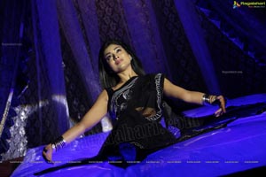 Shriya Sensuous Expressions in Black Saree