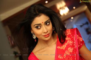 Hot Stills - Shriya Saran in Red Saree