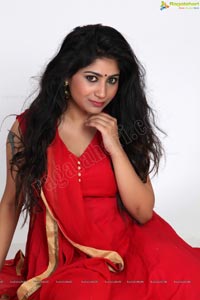 Madhulagna Das in Hot Red Dress