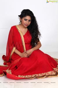 Madhulagna Das in Hot Red Dress