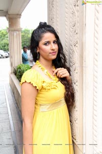 Beautiful Shravya Reddy in Yellow Dress