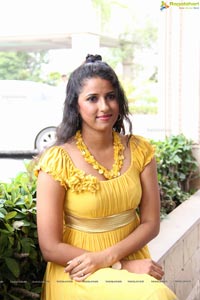 Beautiful Shravya Reddy in Yellow Dress