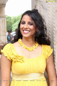 Beautiful Shravya Reddy in Yellow Dress