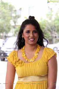 Beautiful Shravya Reddy in Yellow Dress