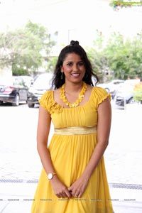 Beautiful Shravya Reddy in Yellow Dress