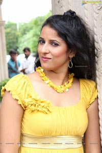 Beautiful Shravya Reddy in Yellow Dress