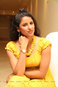 Beautiful Shravya Reddy in Yellow Dress