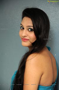 Swetha Jadav in Blue Dress