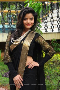 Vandana Vasisth in Black Saree