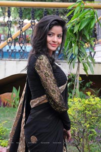 Vandana Vasisth in Black Saree