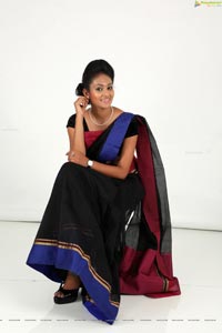 Hamsitha Black Saree