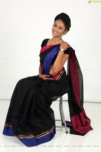 Hamsitha Black Saree