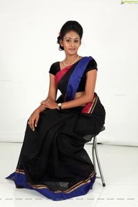 Hamsitha Black Saree