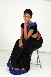 Hamsitha Black Saree