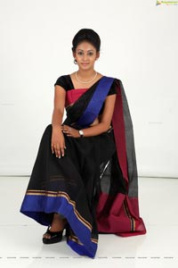 Hamsitha Black Saree