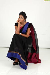 Hamsitha Black Saree