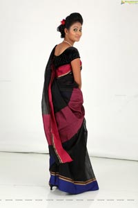 Hamsitha Black Saree