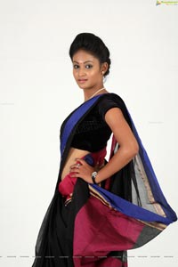 Hamsitha Black Saree