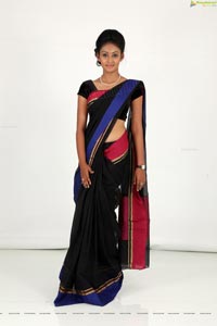 Hamsitha Black Saree