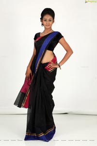 Hamsitha Black Saree