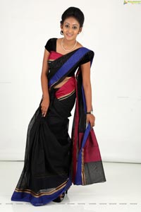 Hamsitha Black Saree