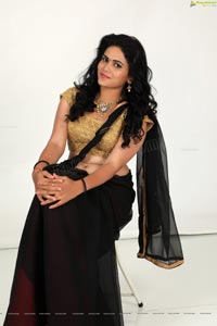 Swarna Jyothi Black Saree