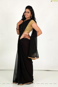 Swarna Jyothi Black Saree