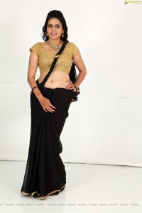 Swarna Jyothi Black Saree