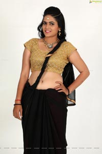 Swarna Jyothi Black Saree