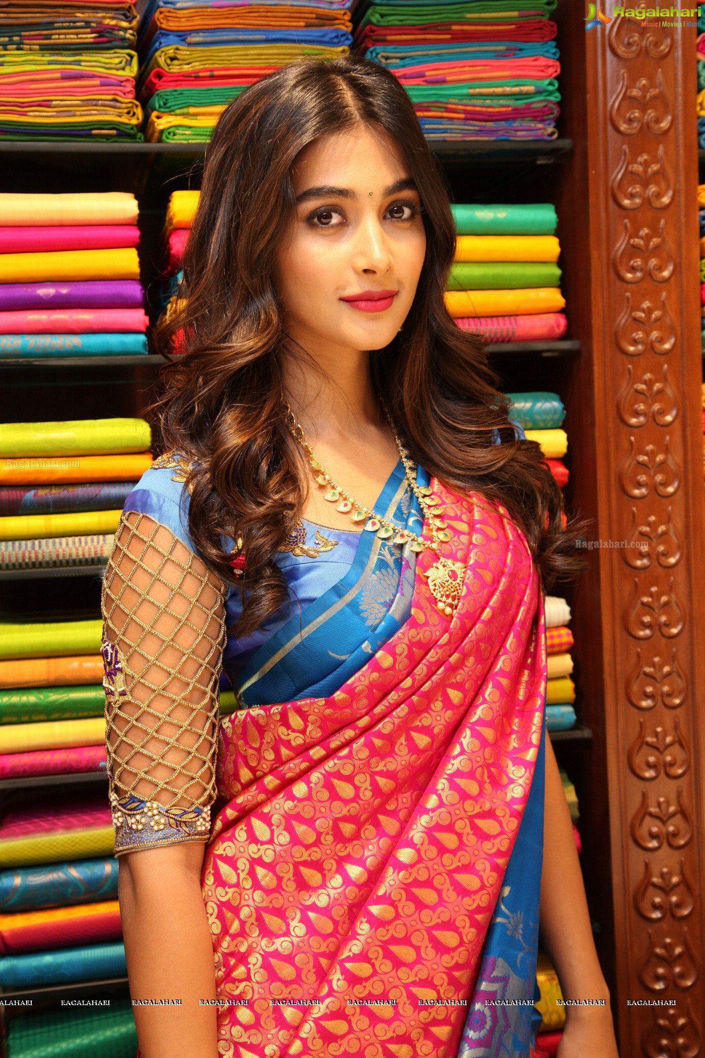 Pooja Hegde in Pattu Saree, Exclusive Photos