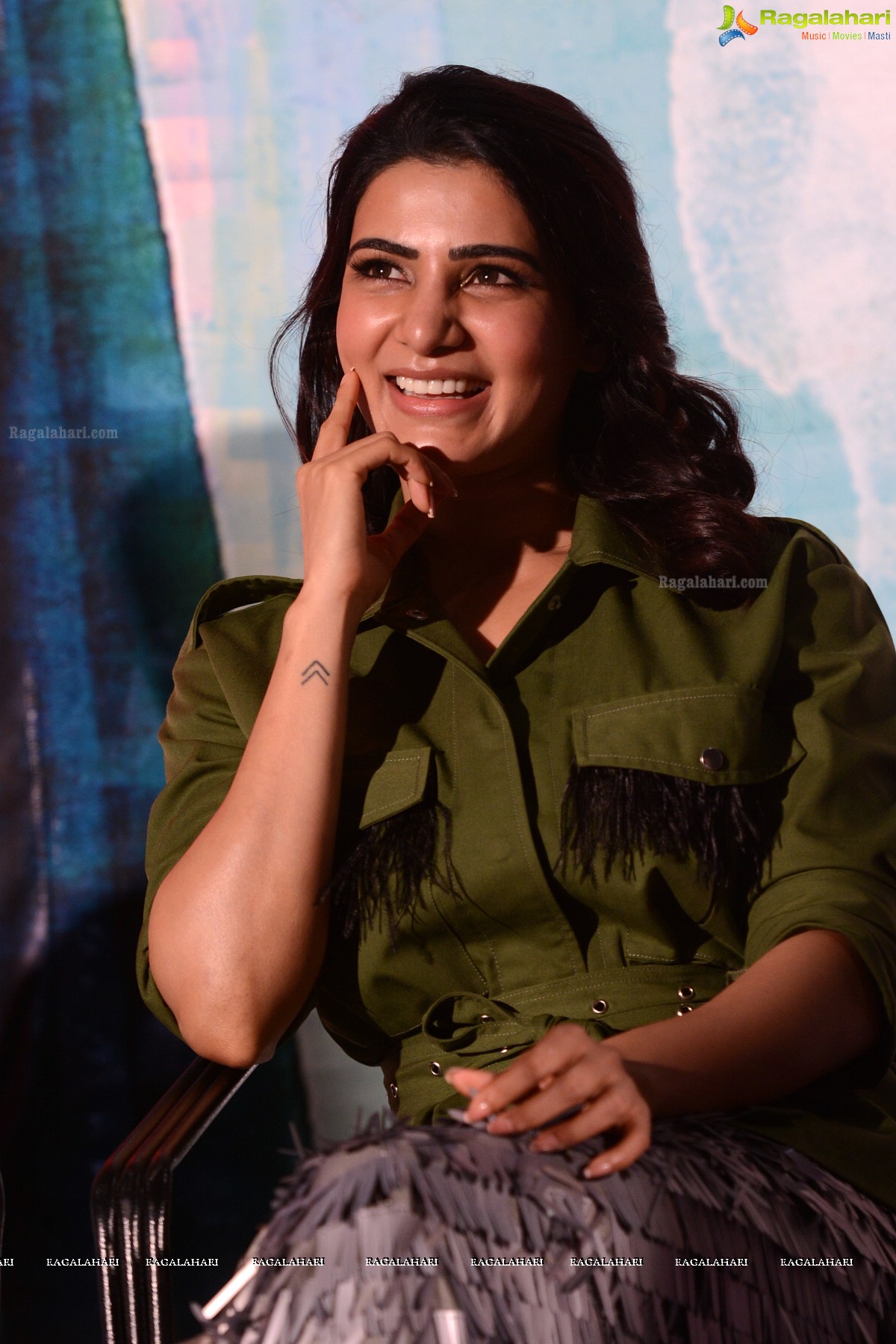 Samantha Akkineni at Chi La Sow Press Meet