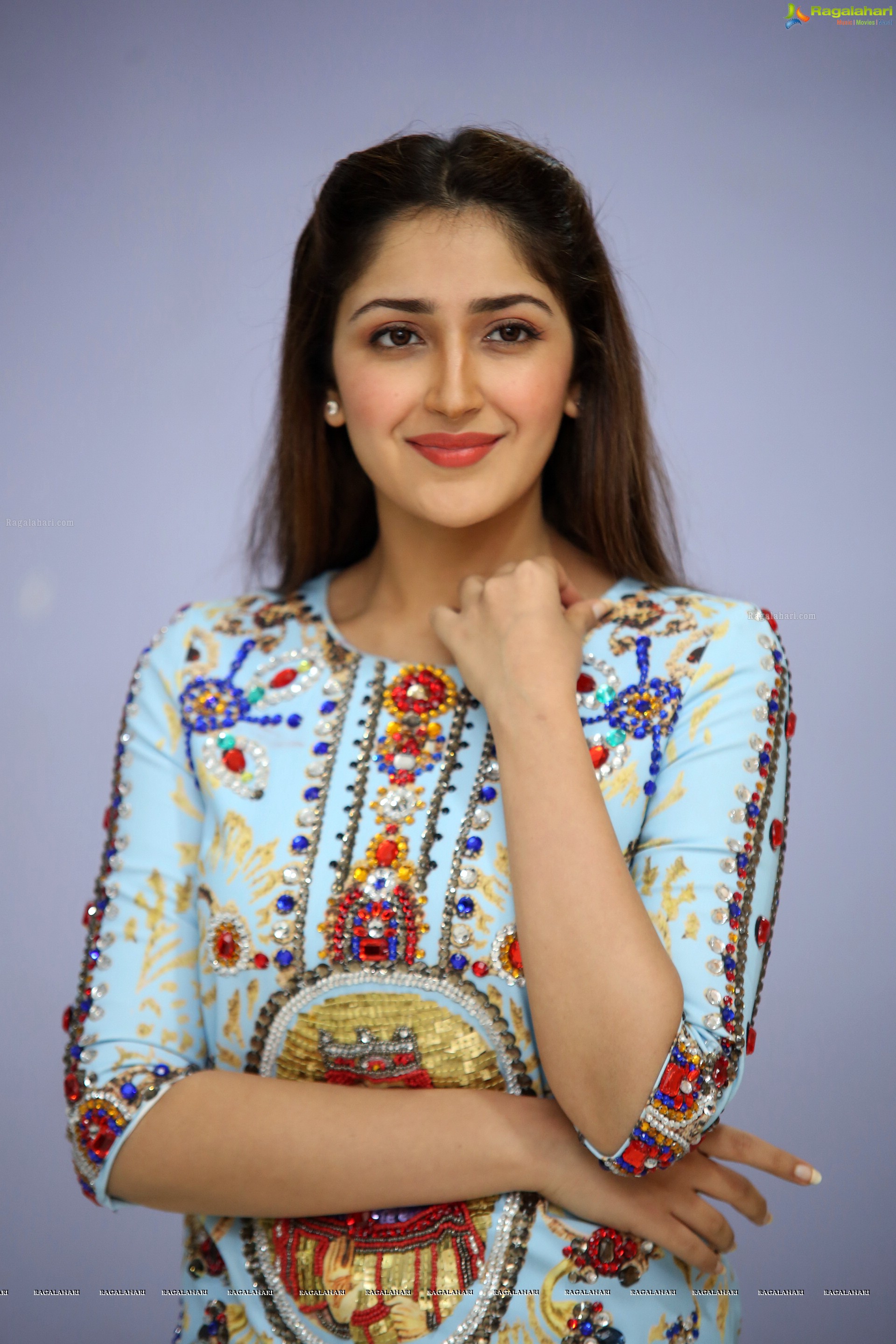 Sayesha Saigal at Chinababu Success Meet