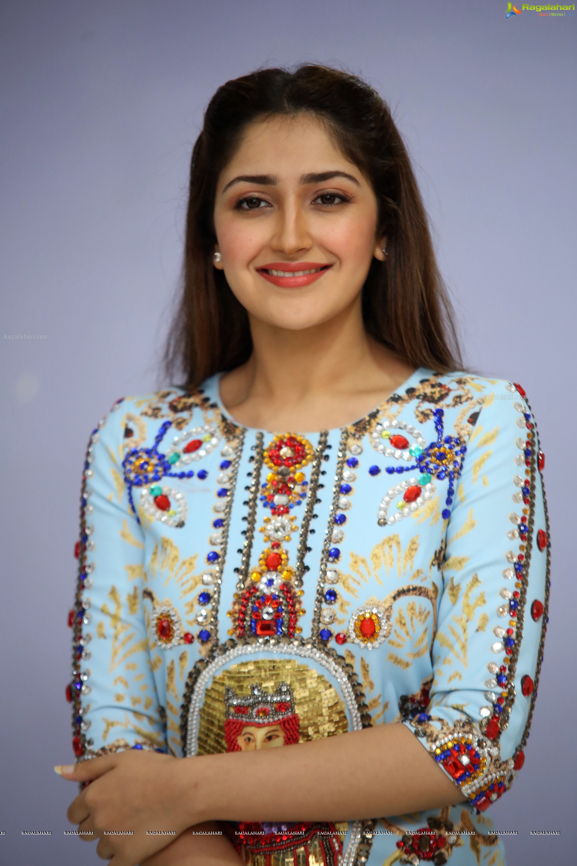 Sayesha Saigal at Chinababu Success Meet