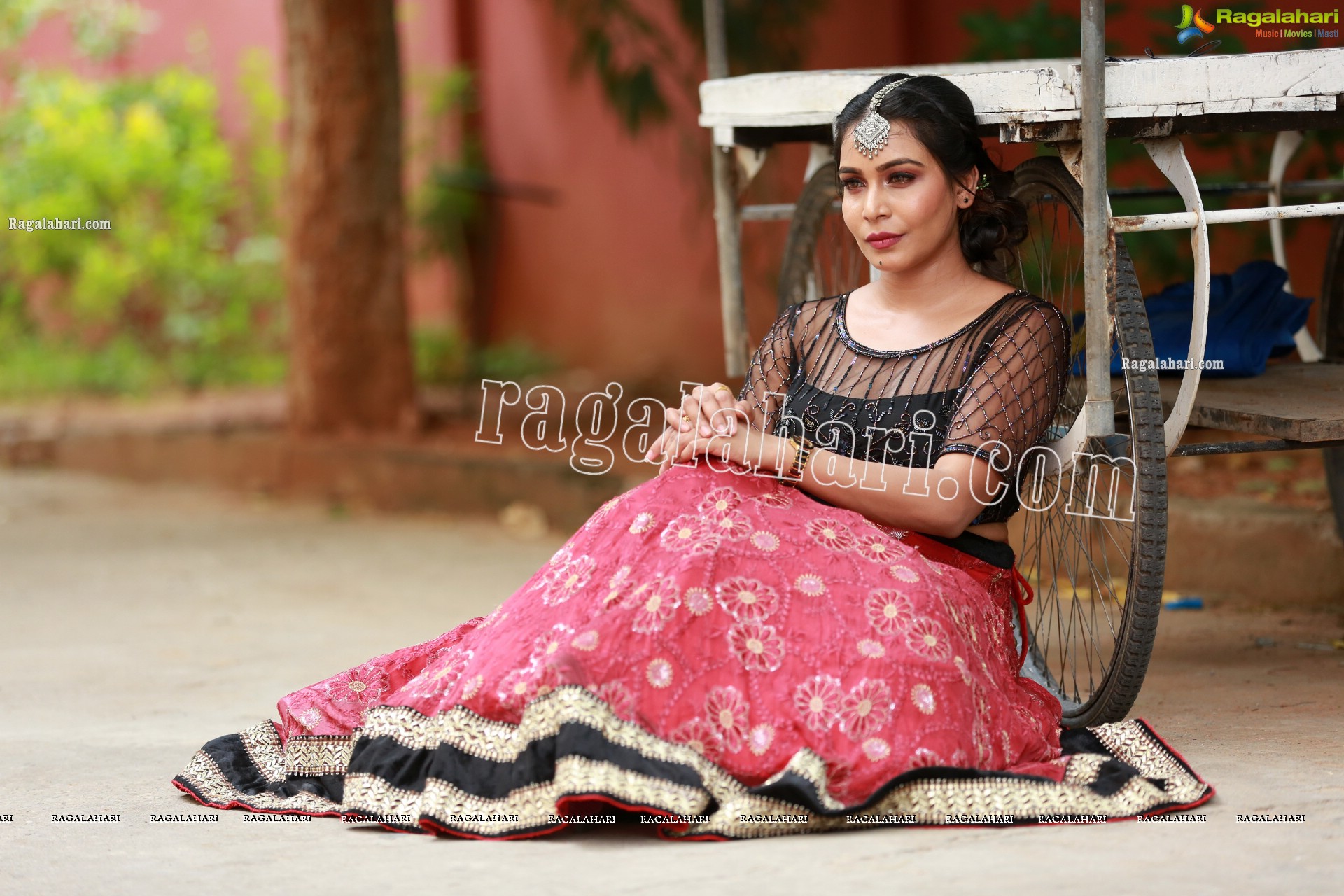 Sanjana Anne in Pink Embellished Lehenga Choli Exclusive Photo Shoot