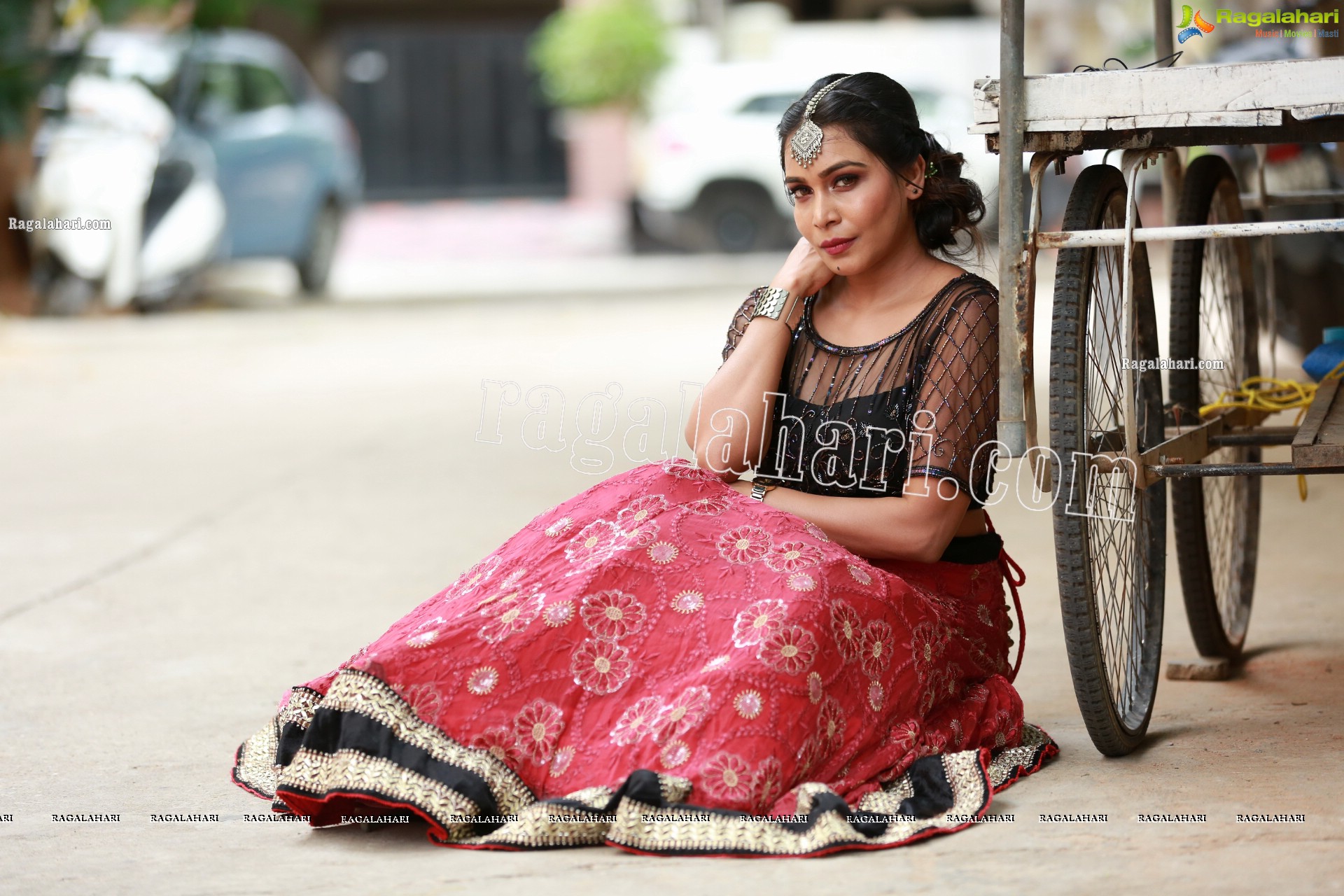 Sanjana Anne in Pink Embellished Lehenga Choli Exclusive Photo Shoot