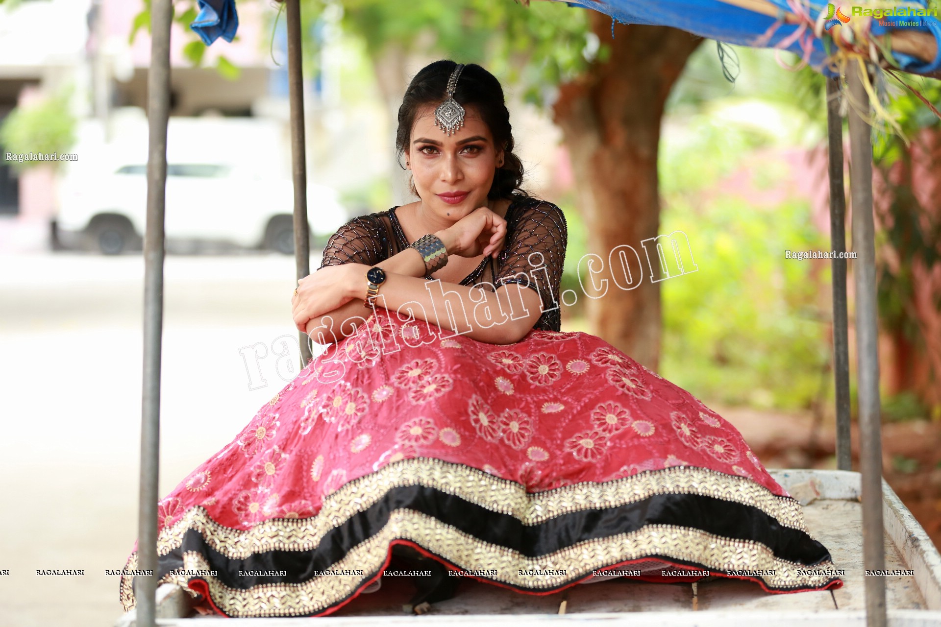 Sanjana Anne in Pink Embellished Lehenga Choli Exclusive Photo Shoot